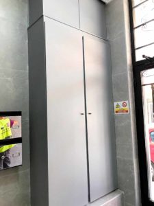 Instalación de ascensor en edificio de Albacete