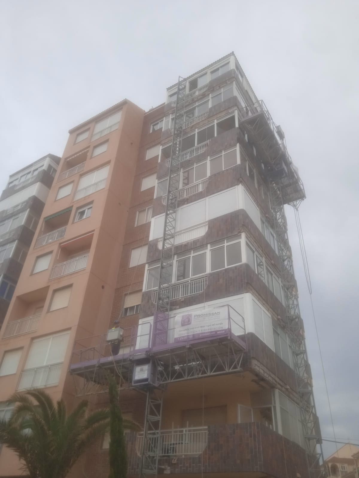 Reparación de fachada en La Mata - Alicante