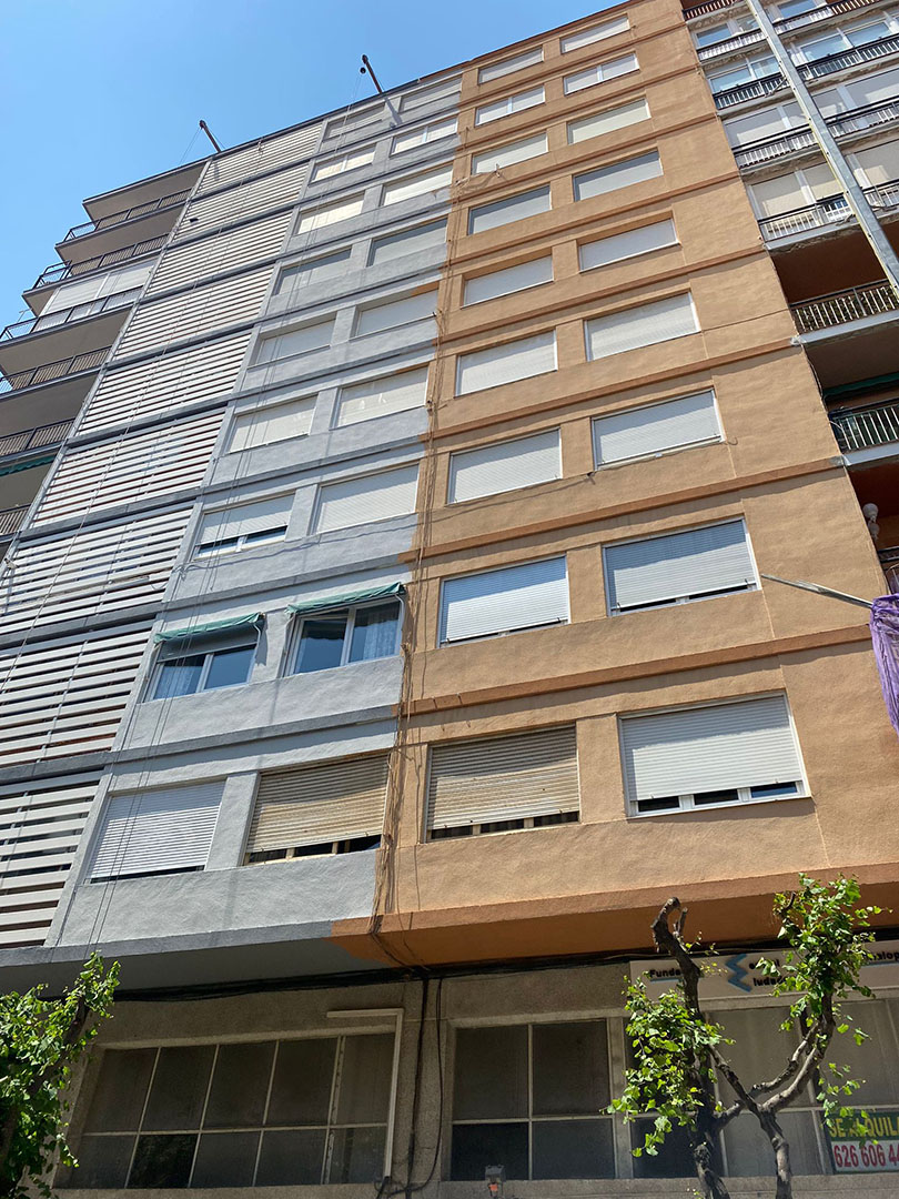 Rehabilitación de fachada en Elda Alicante